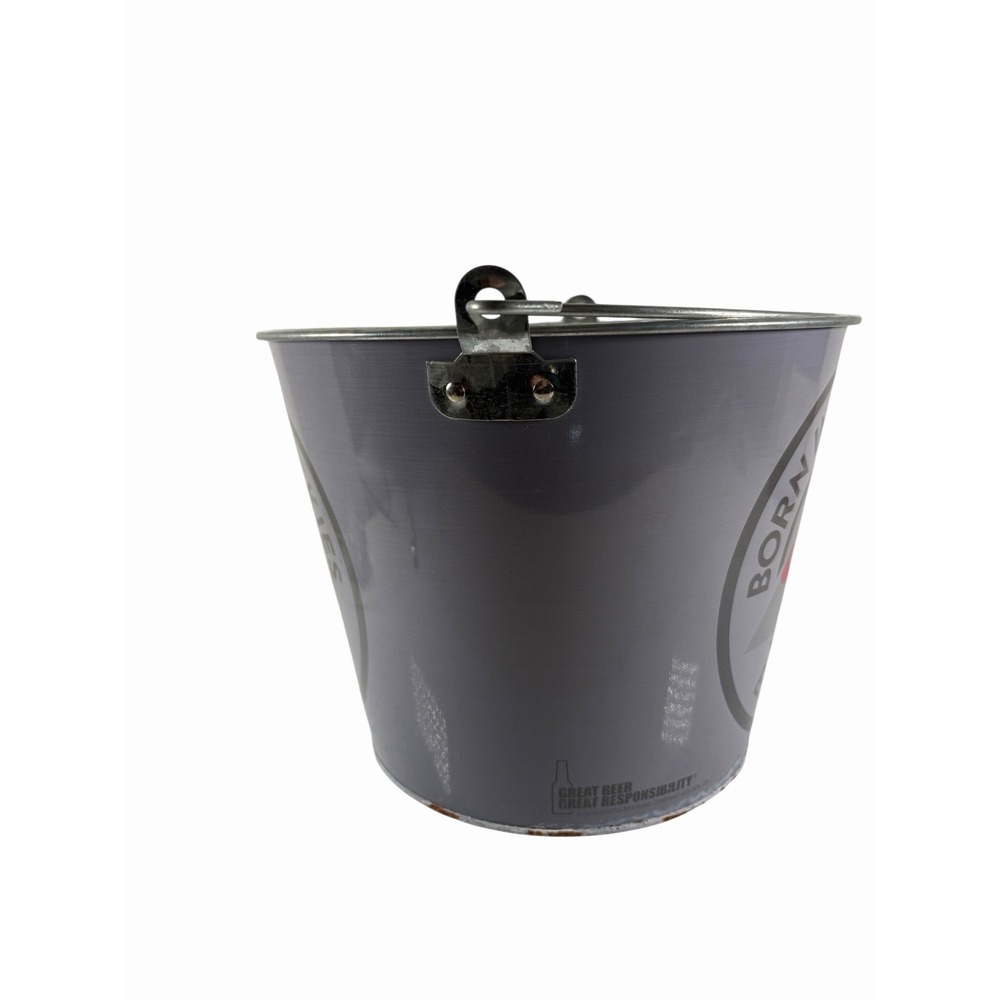 Coors Light Beer 5 Quart Galvanized Metal Ice Bucket Born In The Rockies - Picture 2 of 8